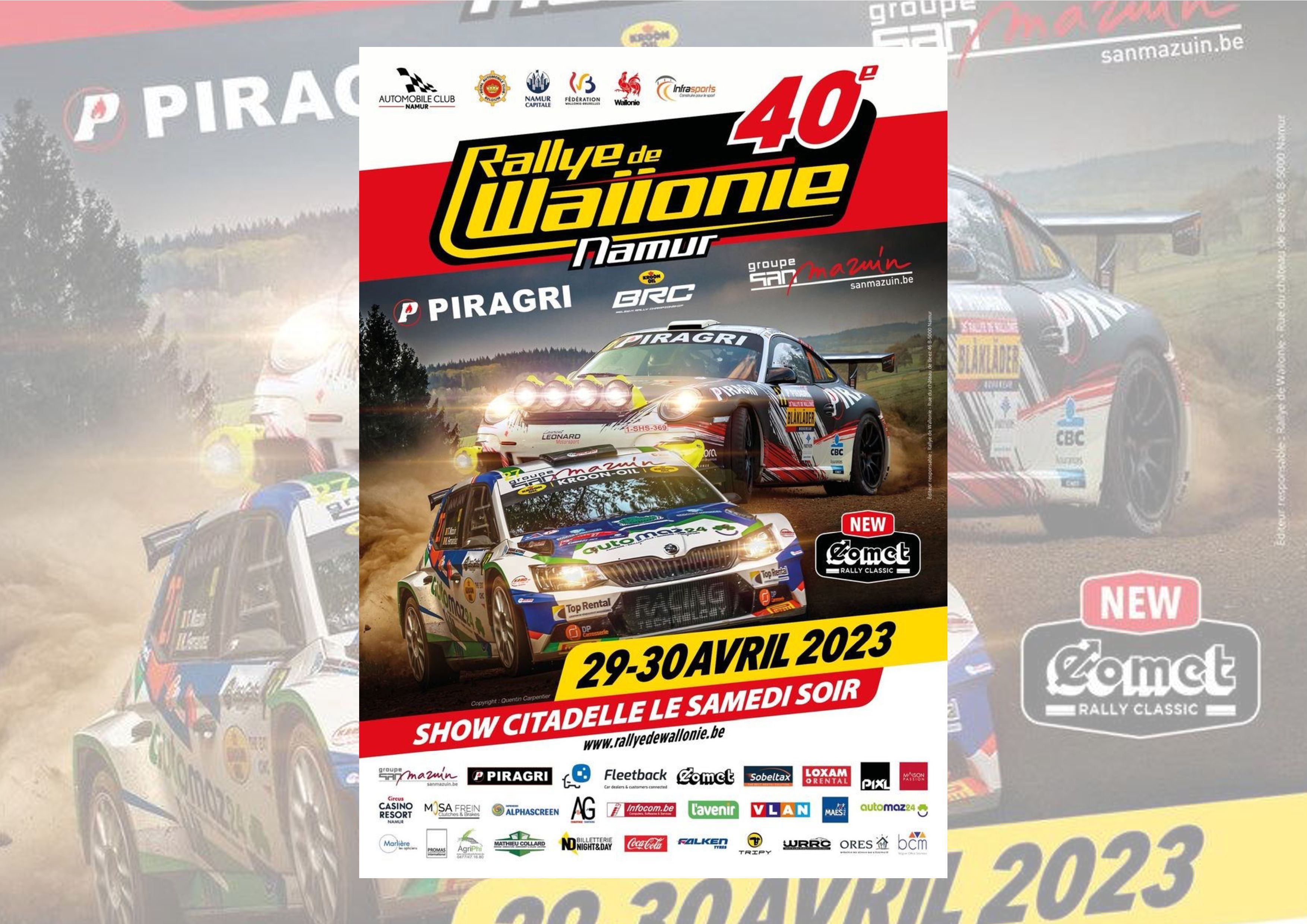 Le 40ème Rallye de Wallonie s'annonce