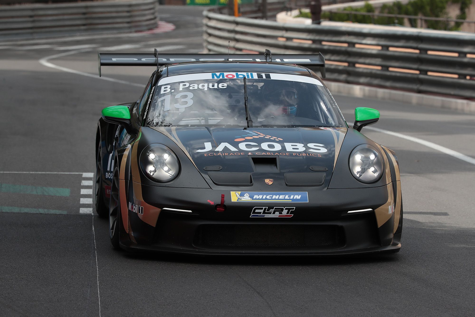 Porsche Supercup Monaco Ten Voorde en pole, Paque en apprentissage