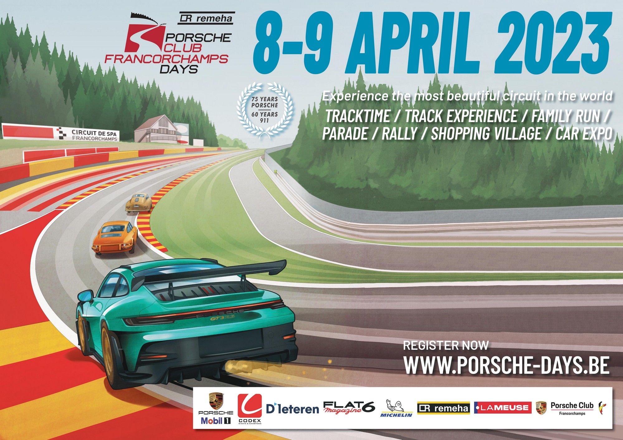 Les Porsche Club Francorchamps Days s’annoncent les 8 et 9 avril